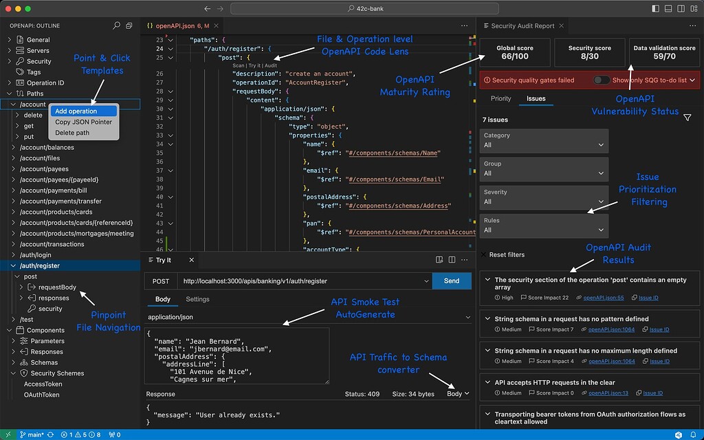 OpenAPI Editor Functionality - 🛠️ Tools - 42Crunch community